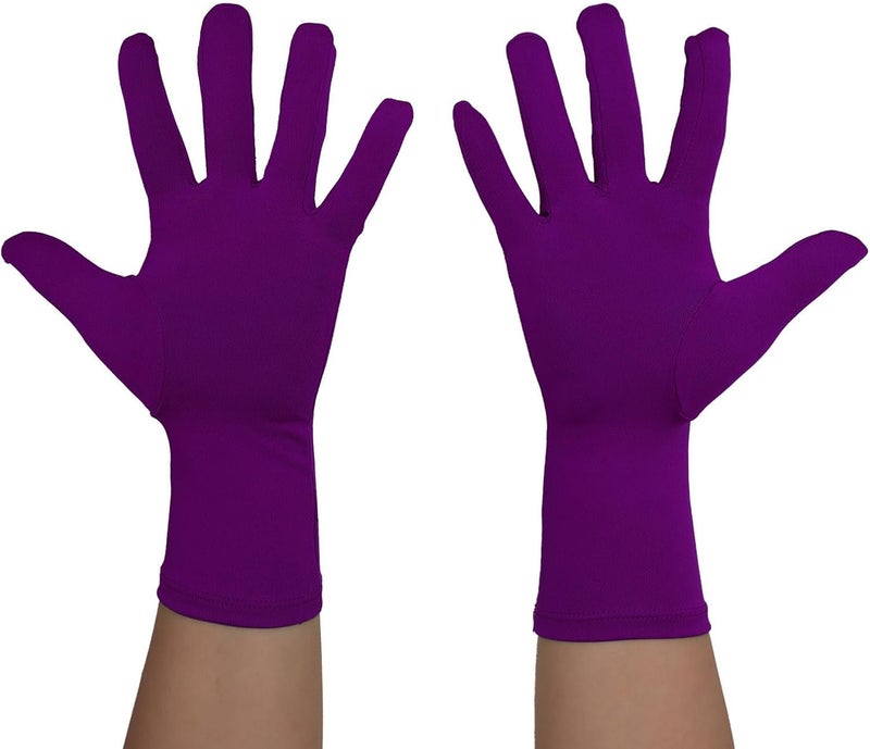 Sheface Stretchy Spandex Costume Gloves - Men's & Women's Banquet Party Wedding Gloves - Image 2
